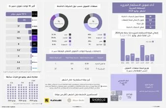 أداء تمويل الشركات الناشئة في المنطقة العربية لشهر يوليو 2024