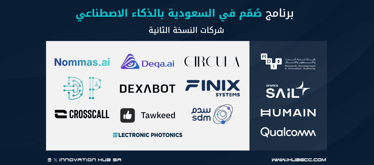 Design in Saudi Arabia with AI program (DISAI 2026) شركات النسخة الثانية من برنامج صُمّم في السعودية بالذكاء الاصطناعي