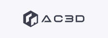 شعار شركة AC3D الطباعة ثلاثية الأبعاد