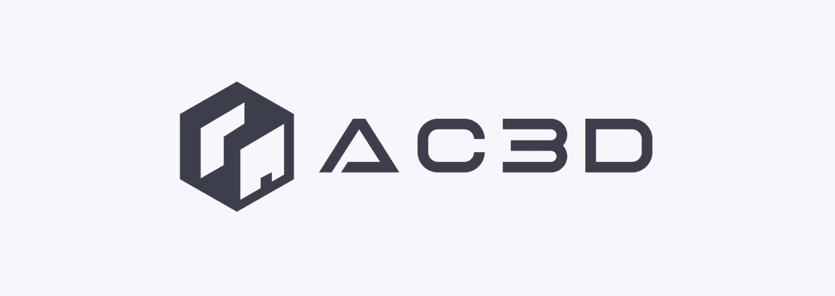 شعار شركة AC3D الطباعة ثلاثية الأبعاد