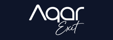 شعار شركة عقار إكزت (Aqar Exit) المصرية المتخصصة في التقنية العقارية